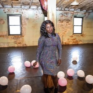 Iridescent Sequin Dress